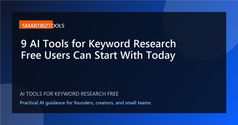 9 AI Tools for Keyword Research Free Users Can Start With Today