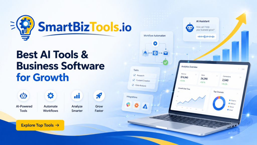 Smartbiztools | Best AI Tools for Business Growth 1 SmartBizTools.io AI tools and business software directory