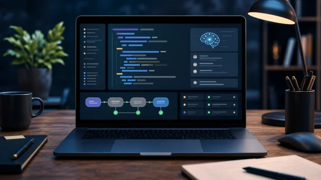 AI-generated SmartBizTools feature image for AI Coding Tools for Founders and Small Teams: What to Use Before Hiring More Developers