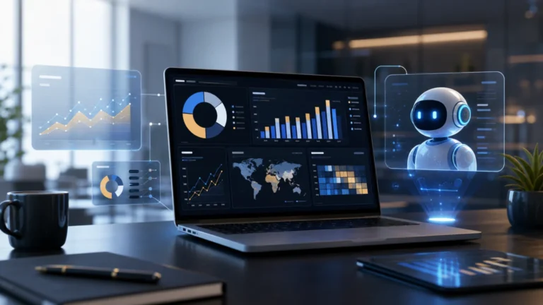 AI-generated SmartBizTools feature image for AI Data Analysis Tools for Business Decisions: A Practical 2026 Buying Guide
