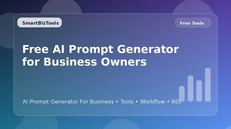 AI-generated SmartBizTools feature image for Free AI Prompt Generator for Business Owners: How to Build Better Prompts