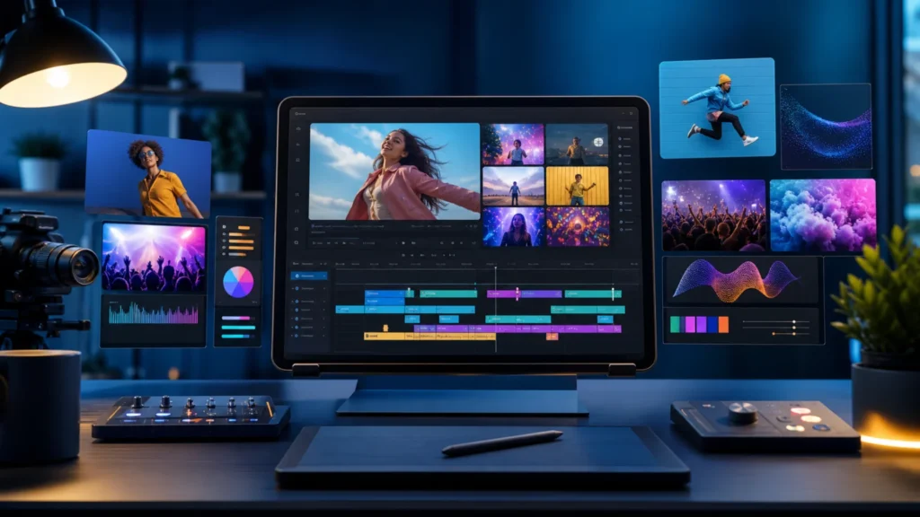 AI-generated SmartBizTools feature image for AI Video Generation Tools for Marketing: A Practical Workflow for Small Teams
