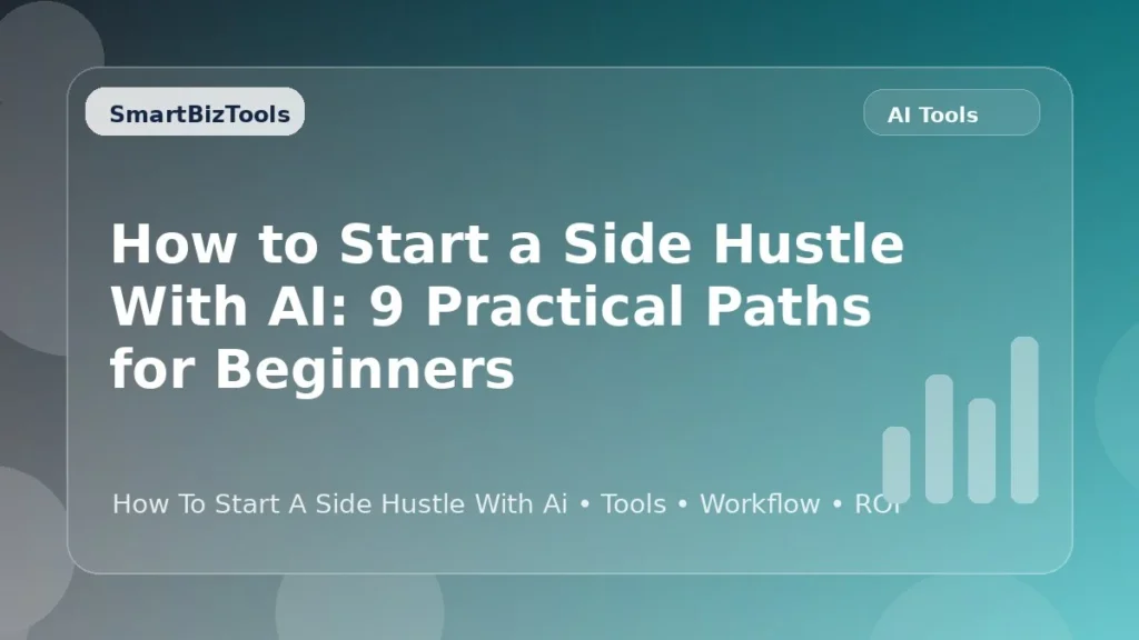 AI-generated SmartBizTools feature image for How to Start a Side Hustle with AI: 9 Practical Paths for Beginners