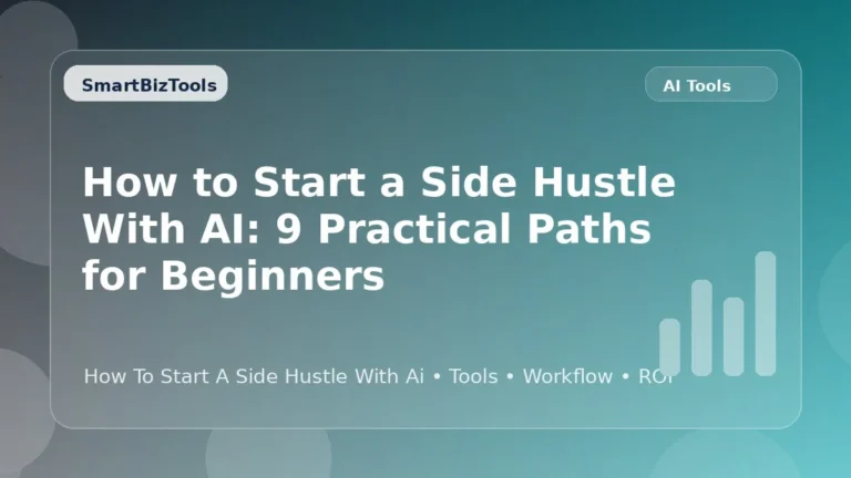 AI-generated SmartBizTools feature image for How to Start a Side Hustle with AI: 9 Practical Paths for Beginners