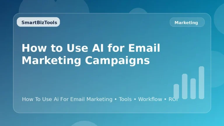 AI-generated SmartBizTools feature image for How to Use AI for Email Marketing Campaigns