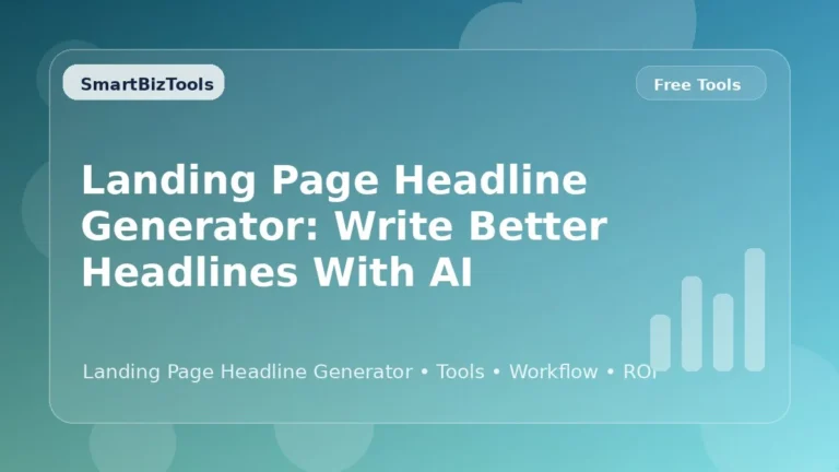 AI-generated SmartBizTools feature image for Landing Page Headline Generator: Write Better Headlines with AI