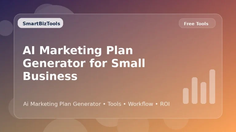 AI-generated SmartBizTools feature image for AI Marketing Plan Generator: Build a Simple Growth Plan for Your Business