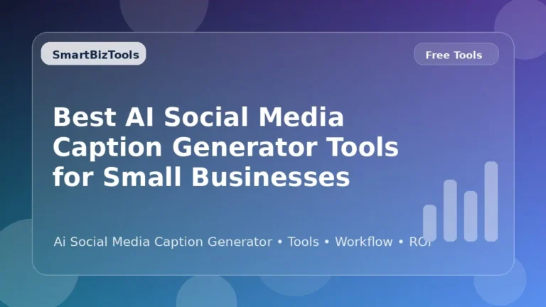 AI-generated SmartBizTools feature image for Best AI Social Media Caption Generator Tools for Small Businesses