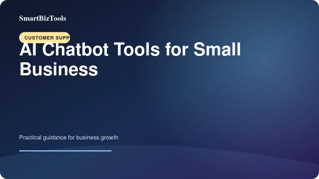 AI Chatbot Tools for Small Business featured image for Customer Support by SmartBizTools