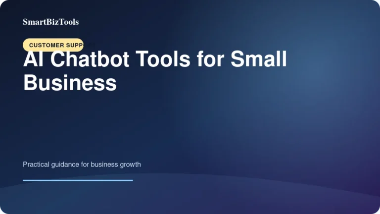 AI Chatbot Tools for Small Business featured image for Customer Support by SmartBizTools