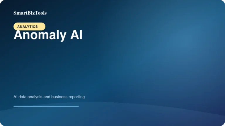 Anomaly AI featured image for Analytics by SmartBizTools