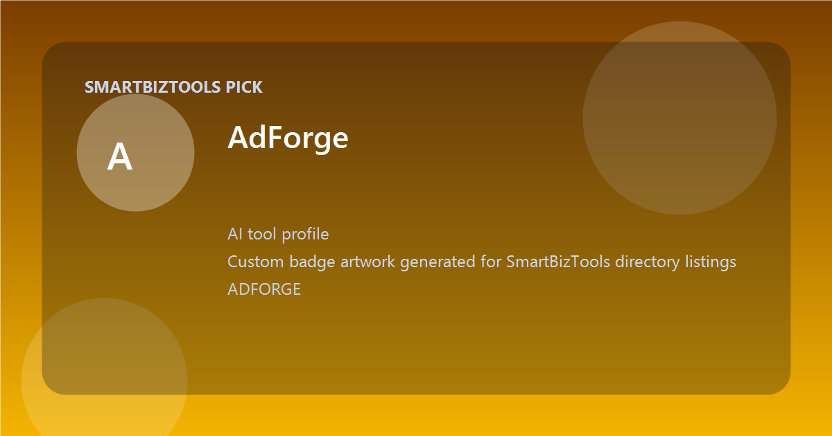 AdForge logo-style badge