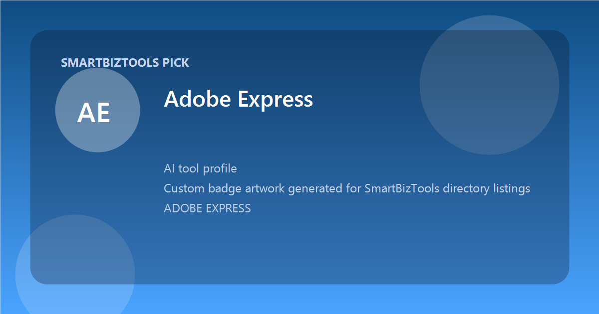 Adobe Express logo-style badge