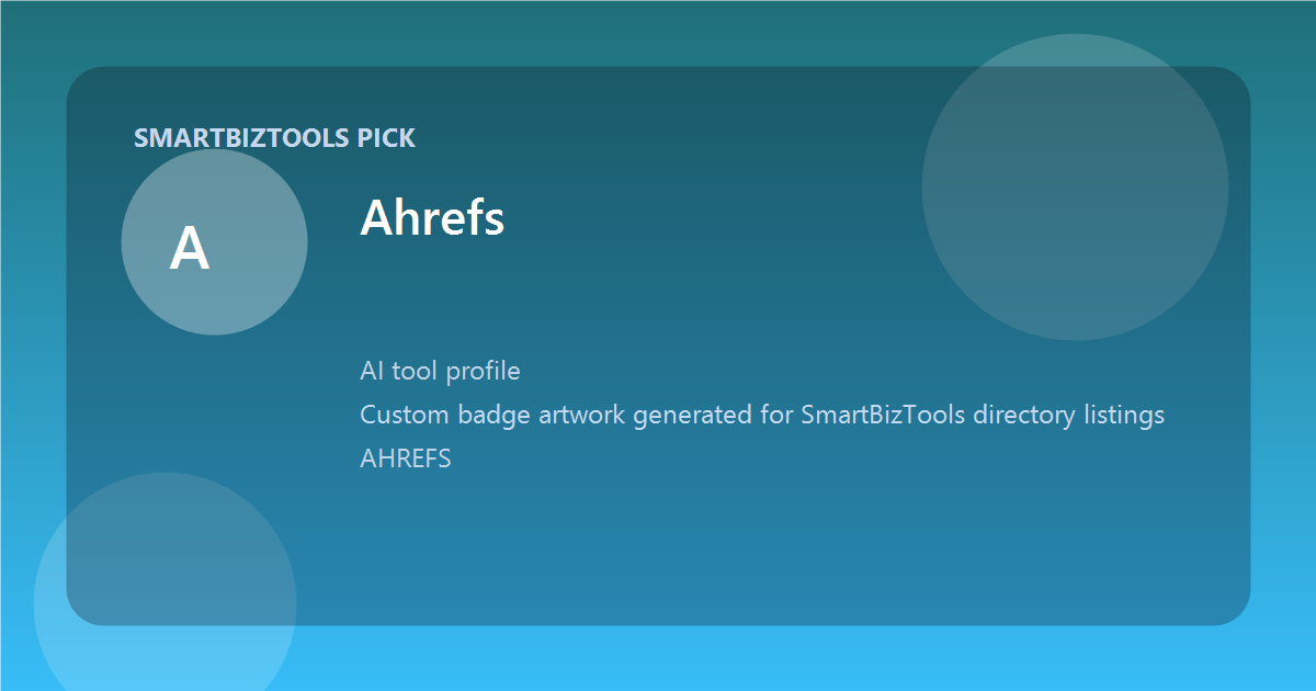 Ahrefs logo-style badge