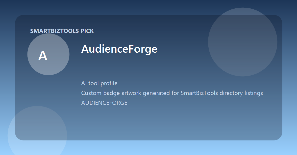 AudienceForge logo-style badge