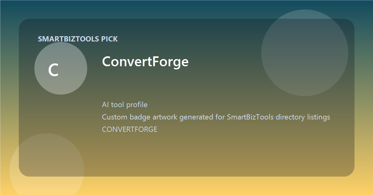 ConvertForge logo-style badge
