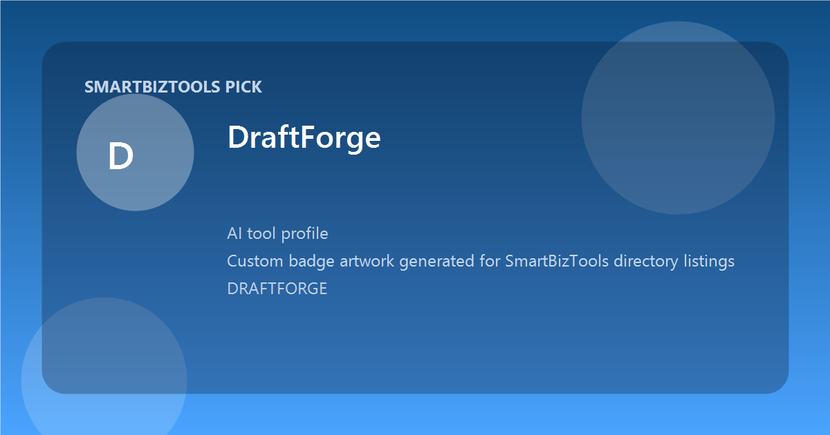 DraftForge logo-style badge