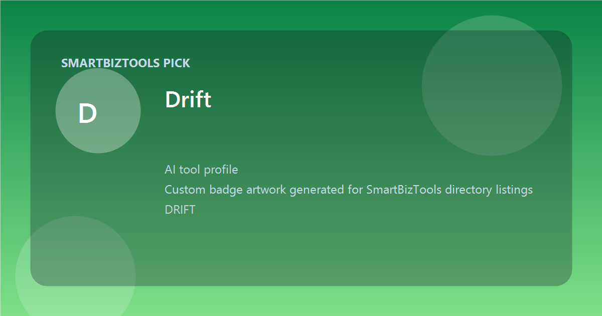 Drift logo-style badge