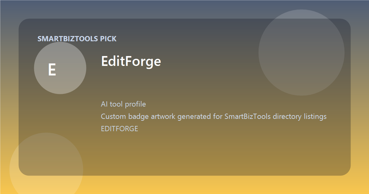 EditForge logo-style badge