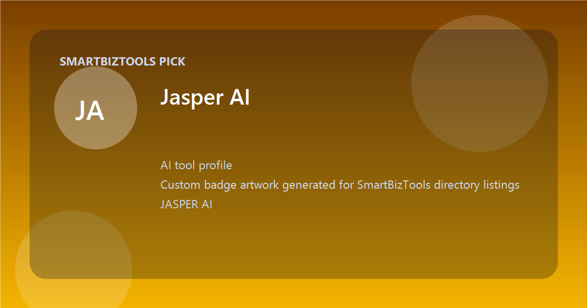 Jasper AI logo-style badge