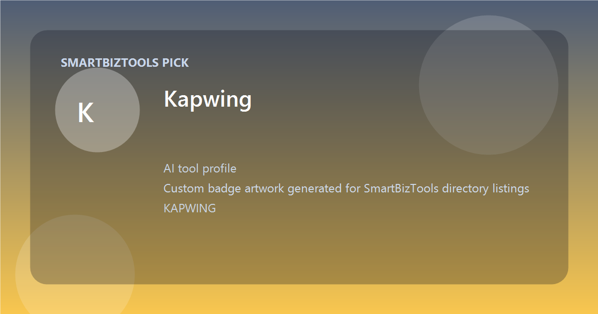 Kapwing logo-style badge