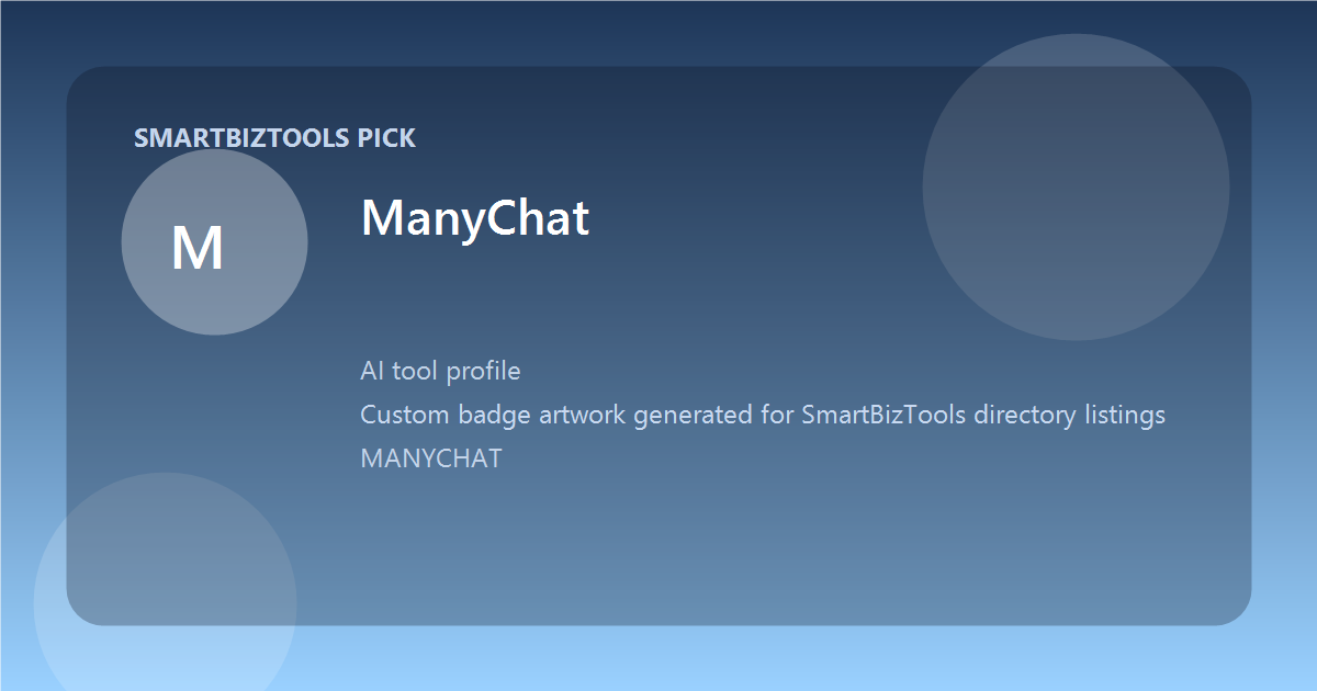 ManyChat logo-style badge