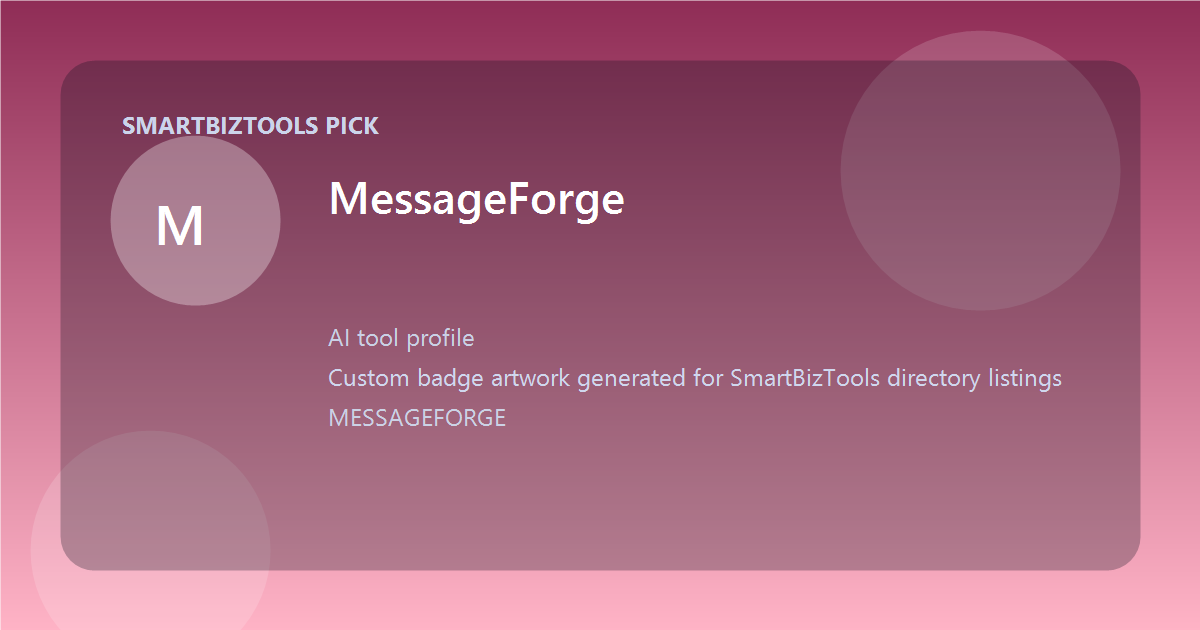MessageForge logo-style badge
