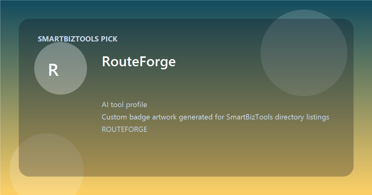 RouteForge logo-style badge