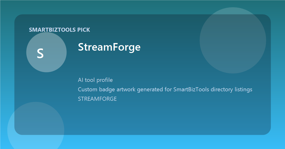 StreamForge logo-style badge