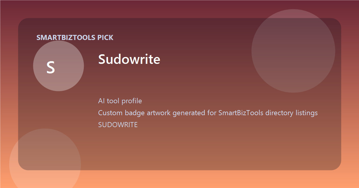 Sudowrite logo-style badge