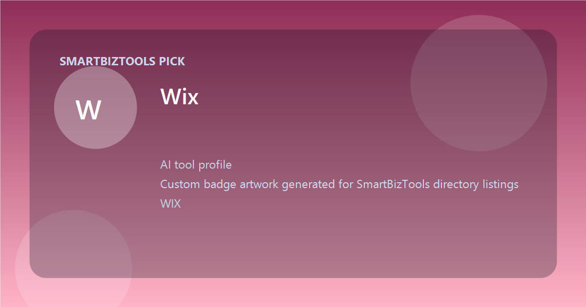 Wix logo-style badge